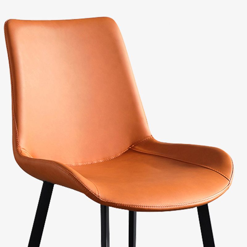 Silla de brazo sin brazo tapizado industrial Parsons parsons traseros con base de metal