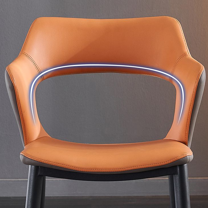 Scandinavian Style Metal Dining Chair Set Kitchen Dining Wingback Arm Chairs Clearhalo ' kitchen&dining_furn' 'Dining Chairs' 'Dining Tables & Seating' 'dining_chair' 'furn' 'furn_dining_chair' 'Furniture' 'furniture_dining_chair' 'Kitchen & Dining Furniture' 'kitchen' 1200x1200_5a96144c-d595-4cfe-964d-815936ba6bec