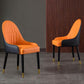 Glam Wood Dining Chairs Parsons Chair in Matte Finish for Home