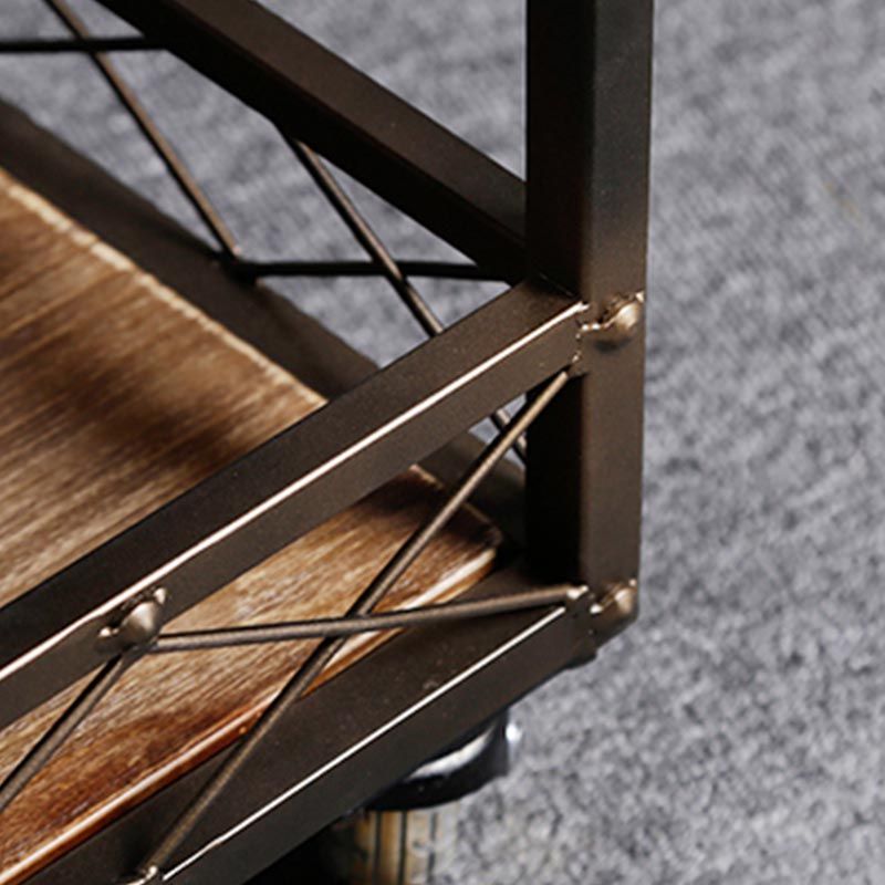 Tavolo da cucina in legno contemporaneo tavolo da cucina stazionaria con archiviazione aperta