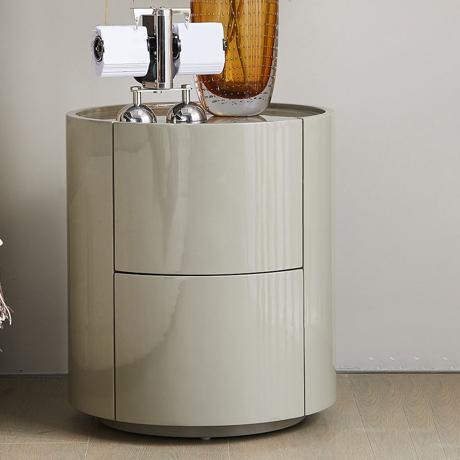 Contemporary Night Table Storage Accent Table Nightstand with 2 Drawers Clearhalo 'Bedroom Furniture' 'furn' 'furn_night_stand' 'Furniture' 'night_stand' 'Nightstands' 1200x1200_5a969d1c-86c0-43a7-83fa-38c2adeb254a