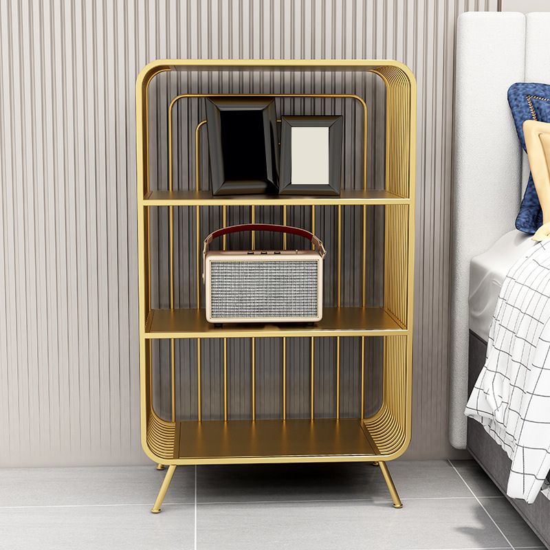 Glam Fermed Shelf Bibling Bookcase Metal Book Shelf pour salle d'étude