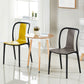 Scandinavian Armless Dining Chairs Plastic Slat Back Side Chairs with Black Legs Clearhalo ' kitchen&dining_furn' 'Dining Chairs' 'Dining Tables & Seating' 'dining_chair' 'Furniture' 'furniture_dining_chair' 'Kitchen & Dining Furniture' 'kitchen' 1200x1200_5a9c179a-b794-4103-9e26-6635ce8baffa