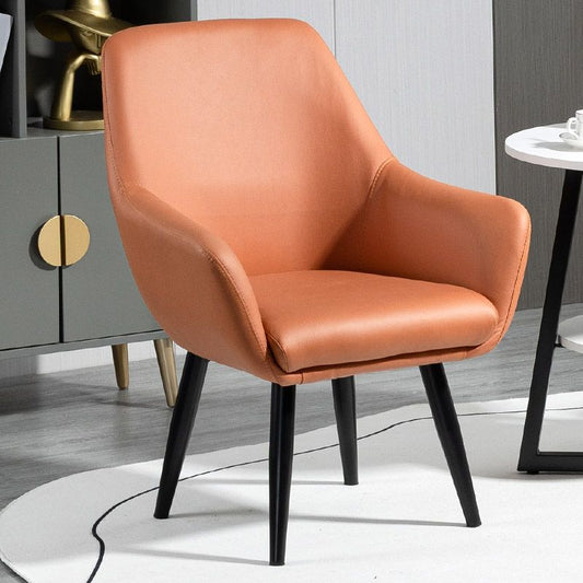 Fixed Back Lounge Chair Solid Color Barrel Chair with Black Legs Clearhalo 'Accent Chairs' 'accent_chairs' 'Chairs & Seating' 'furn' 'furn_accent_chairs' 'Furniture' 'Living Room Furniture' 1200x1200_5a9cc3f7-b883-46ed-84eb-5fcd8cdd0c0a