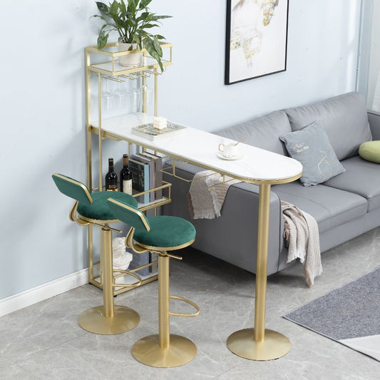 Sgabelli da bar sul retro bassista sgabelli da pranzo girevoli regolabili con base di metallo