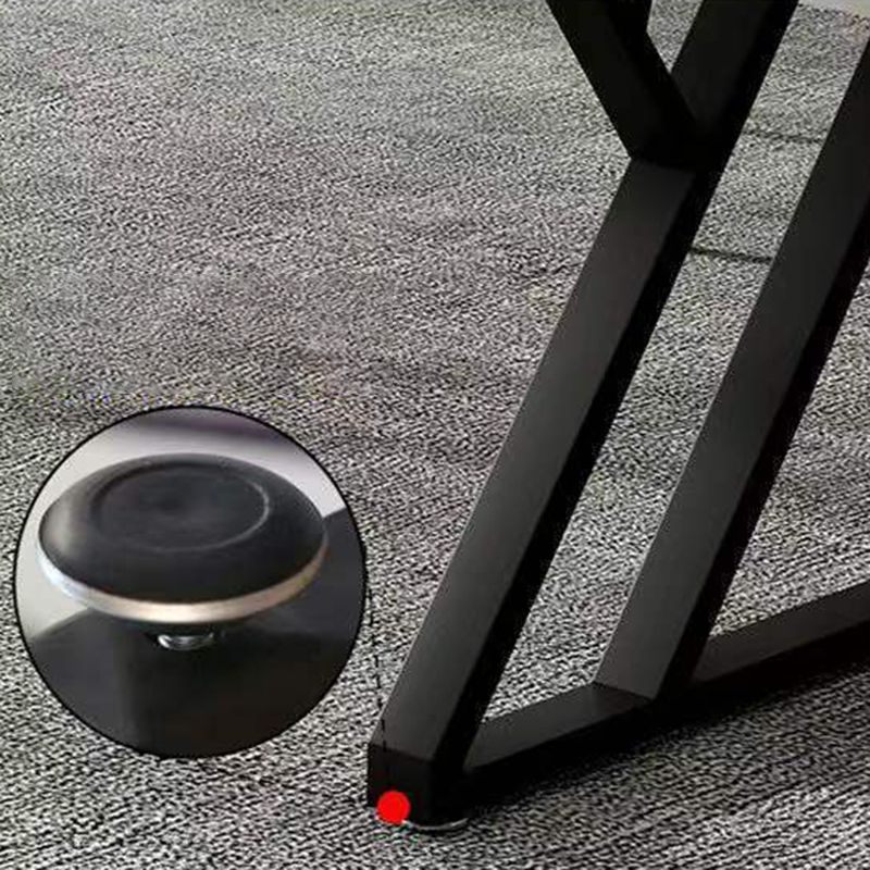 Scrivania da scrittura in pietra Sled Base Grey Writing Desk, alto 29,53 pollici