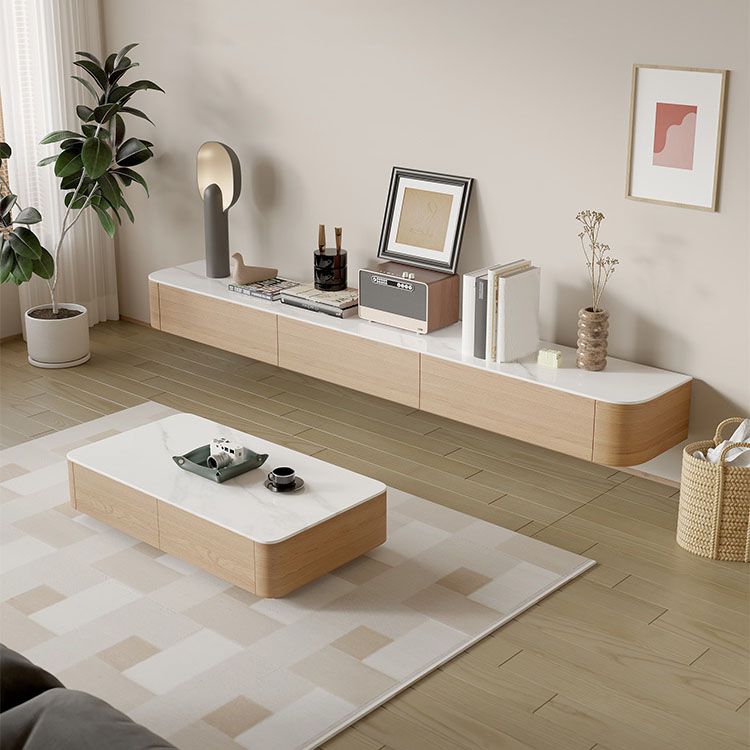 Contemporary Stone Media Console Wall Mounted White TV Console Clearhalo 'furn' 'furn_tv_stands_entertainment_centers' 'Furniture' 'Living Room Furniture' 'TV Stands & Entertainment Centers' 'TV Stands & Media Storage Furniture' 'tv_stands_entertainment_centers' 1200x1200_5aa2d670-ac47-4183-9676-87a1b251a38b