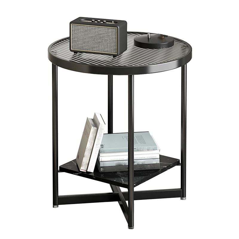 Contemporary Side Table Metal Accent Side Table for Living Room
