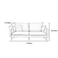 Modern Loose Back Sofa 33.46"High Fabric High Tear Resistance Pillow Top Arm Sofa Clearhalo 'furn' 'furn_sofas' 'Furniture' 'furniture_sofas' 'kitchen' 'kitchen_sofas' 'Living Room Furniture' 'Sofa' 'sofas' 1200x1200_5aa473de-6bed-417b-93c2-2606202a67f2