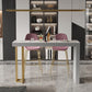 Glam Style Bar Table Rectangle Stone Bar Dining Table for Living Room Clearhalo 'Bar Furniture' 'Bar Tables' 'bar_tables' 'furn' 'furn_bar_tables' 'Furniture' 'Kitchen & Dining Furniture' 1200x1200_5aa56358-b06b-4d87-967b-44e5e54f8125
