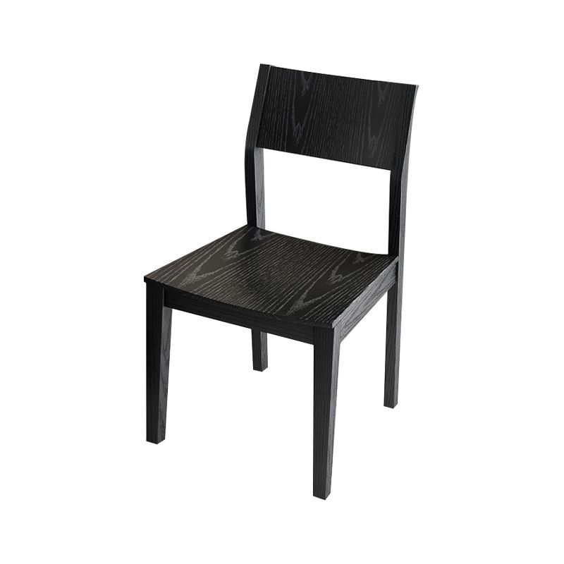 Wood Industrial Restaurant Side Chair Open Back Dining Chair with Black Legs Clearhalo ' kitchen&dining_furn' 'Dining Chairs' 'Dining Tables & Seating' 'dining_chair' 'furn' 'furn_dining_chair' 'Furniture' 'furniture_dining_chair' 'Kitchen & Dining Furniture' 'kitchen' 1200x1200_5aa663de-513b-4106-957a-9df4cafe5a76