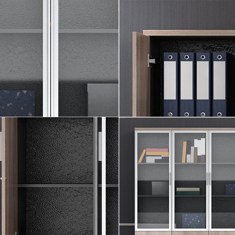 Gabinetti di file contemporanei Gabinet verticale in legno massiccio con ufficio chiave di blocco