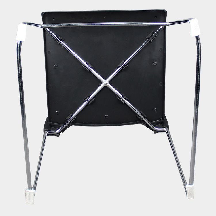 Sedia conferenza in telaio in acciaio argento in plastica posteriore sedia conference