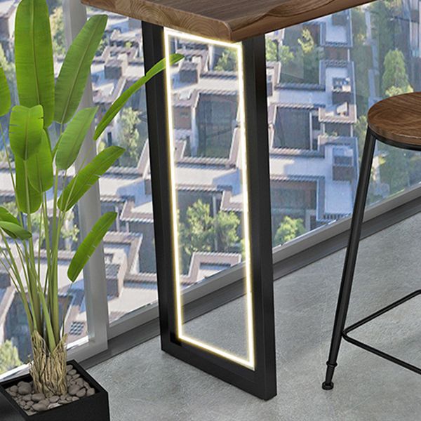 Tavolo da bar in legno solido industriale barre da pranzo in barra da pranzo