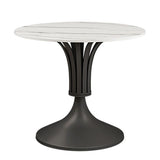 Mesa de comedor redonda moderna Mesa de piedra sinterizada para el comedor