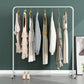 Contemporary Coat Rack Hanging Rail Metal Framed Entryway Kit Clearhalo 'Entry & Mudroom Furniture' 'furn' 'furn_hall_tree_coat_racks' 'Furniture' 'Hall Trees & Coat Racks' 'hall_tree_coat_racks' 1200x1200_5aa89bde-80f1-4ff4-a40f-377cd659ee5f