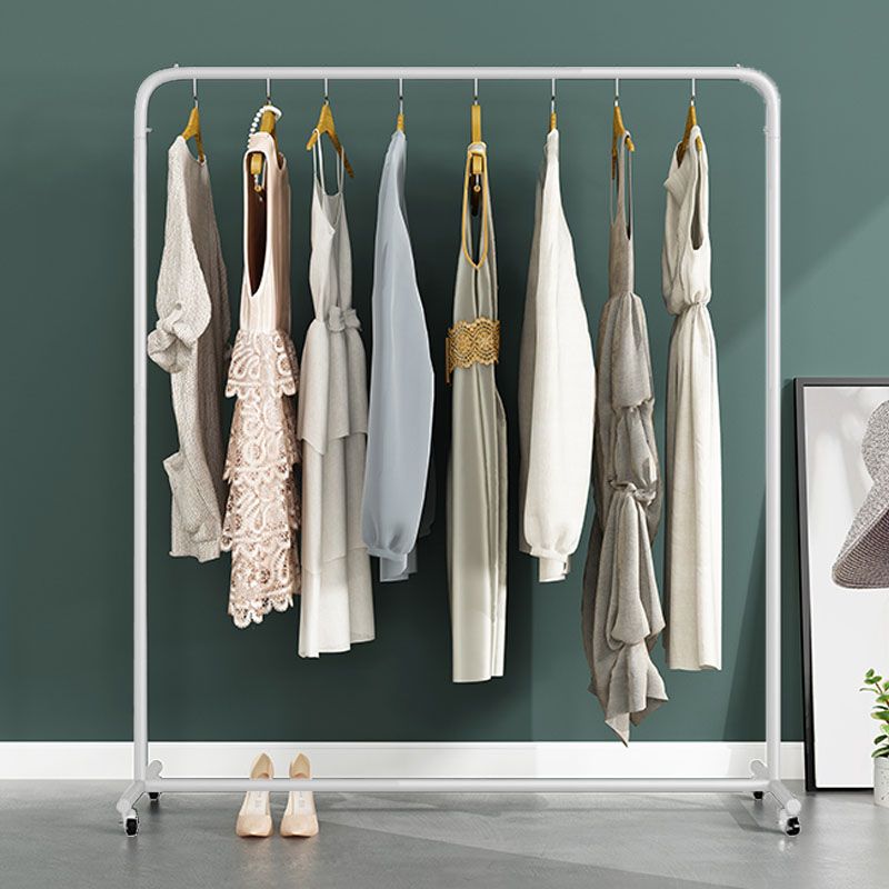 Contemporary Coat Rack Hanging Rail Metal Framed Entryway Kit Clearhalo 'Entry & Mudroom Furniture' 'furn' 'furn_hall_tree_coat_racks' 'Furniture' 'Hall Trees & Coat Racks' 'hall_tree_coat_racks' 1200x1200_5aa89bde-80f1-4ff4-a40f-377cd659ee5f