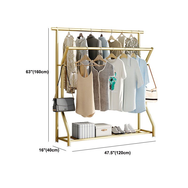 Modern Hall Stand Metal 2 Hooks Free Standing Storage Shelf Organizer Coat Rack Clearhalo 'Entry & Mudroom Furniture' 'furn' 'furn_hall_tree_coat_racks' 'Furniture' 'Hall Trees & Coat Racks' 'hall_tree_coat_racks' 1200x1200_5aa9018f-3b32-4ff4-969f-084f8de56d5f