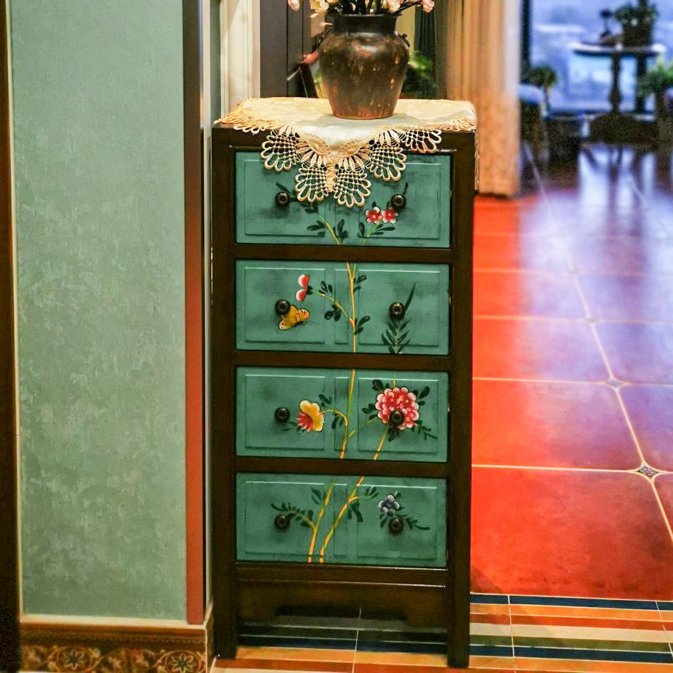 BERCH OPSLAG BRIJST Dressoir Traditionele opbergkist met 3 /4 laden