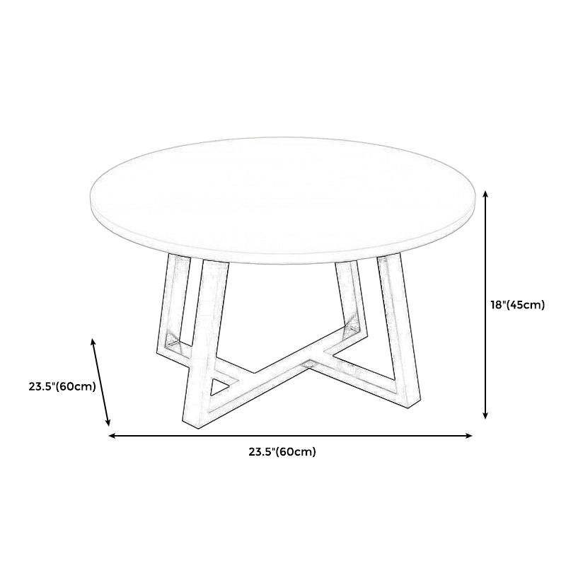 Modern Style White/black/wood/yellow/walnut Round Wood-based Craft Top Coffee Table Clearhalo 'Coffee & Accent Tables' 'Coffee Tables' 'coffee_tables' 'furn' 'furn_coffee_tables' 'Furniture' 'furniture_coffee_tables' 'Living Room Furniture' 1200x1200_5aad2951-5ceb-4b66-9c54-101fc2460296