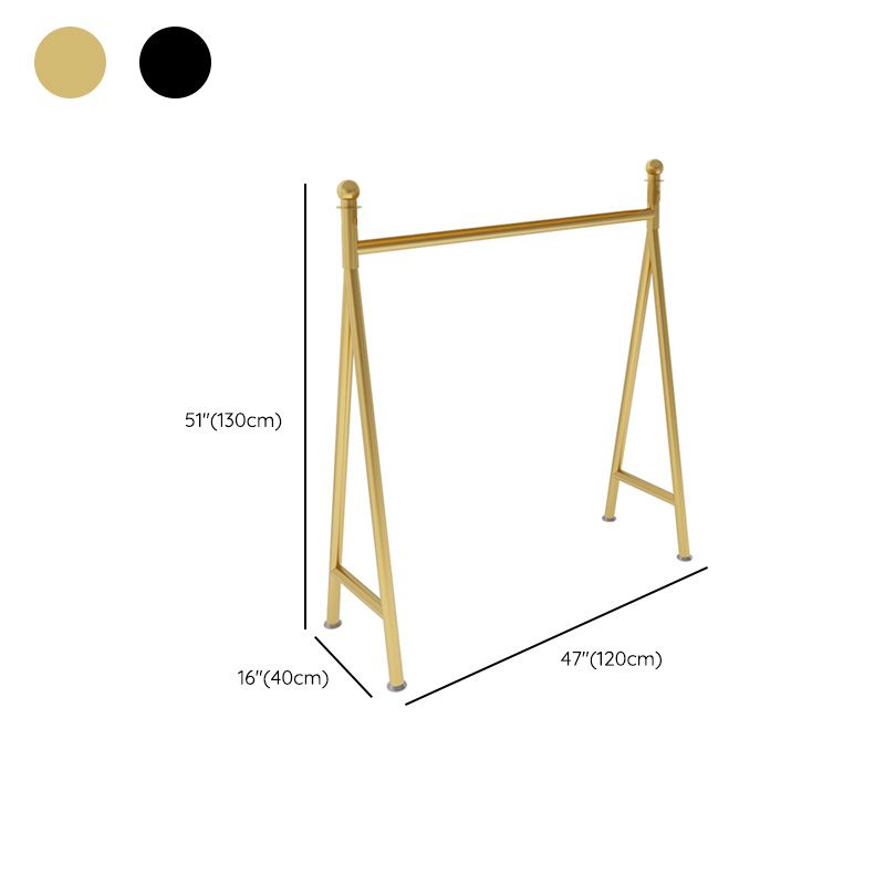 Glamargträger Metall Rahmen Hanging Rail Coat Rack für Wohnzimmer