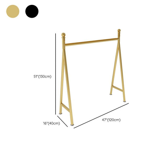 Glamargträger Metall Rahmen Hanging Rail Coat Rack für Wohnzimmer