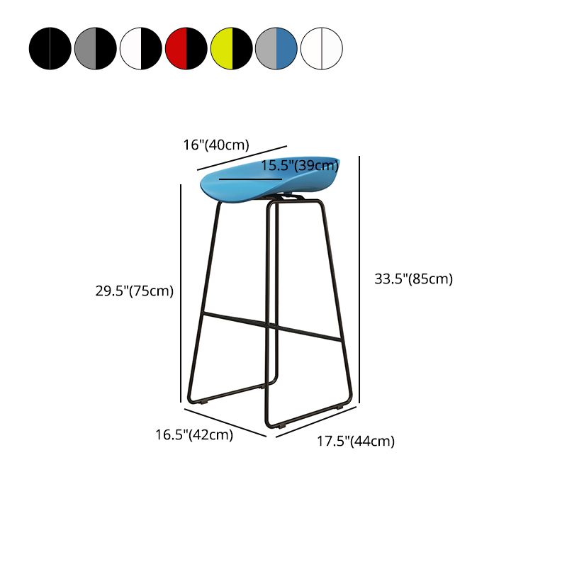 Modern Style Iron Bar Stool with Footrest Bristol Bar Stool for Kitchen Clearhalo 'Bar Furniture' 'Bar Stools' 'bar_stools' 'furn' 'furn_bar_stools' 'furniture_bar_stools' 'Kitchen & Dining Furniture' 'kitchen&dining_furn' 'kitchen' 'kitchen_furn' Furniture' 1200x1200_5aaf7941-a629-4750-9025-76adce9f2d0d