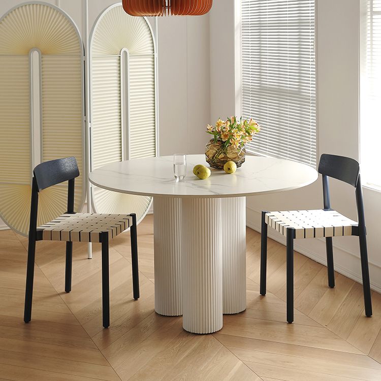 35.4-inch Round 3 Legs Three-Color Table Simplicity Style with Solid Wood Clearhalo ' dining_table' 'Dining Tables & Seating' 'Dining Tables' 'furn' 'furn_dining_table' 'Furniture' 'furniture_dining_table' 'Kitchen & Dining Furniture' 'kitchen&dining_furn' 'kitchen' 'kitchen_dining_table' 1200x1200_5aafff81-ae95-461f-b545-146a6df0e047