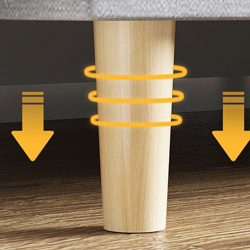 Armless Slpeeper Sofa Azure/Yellow/Grey Linen 31.5" High Sofa Clearhalo 'Furniture' 'furniture_sofas' 'kitchen' 'kitchen_sofas' 'Living Room Furniture' 'Sofa' 'sofas' 1200x1200_5ab12de0-124d-49da-b562-b8e60ca421d7