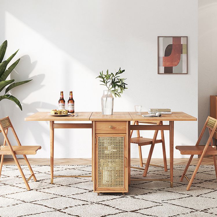 Mid-Century 61.8" Dining Table Rectangle Solid Wood Dining Table for Home (only Table) Clearhalo ' dining_table' 'Dining Tables & Seating' 'Dining Tables' 'furn' 'furn_dining_table' 'Furniture' 'furniture_dining_table' 'Kitchen & Dining Furniture' 'kitchen&dining_furn' 'kitchen' 'kitchen_dining_table' 1200x1200_5ab14257-504f-4103-8d1f-c233960c5ac6