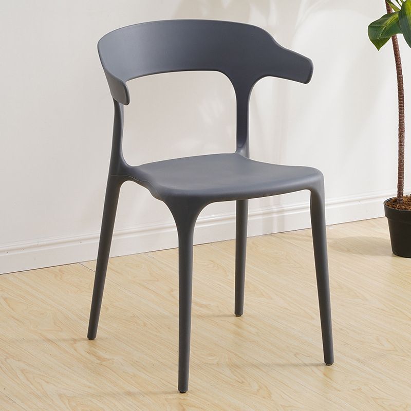 Glam Indoor-Outdoor Chair Stacking Dining Armless Side Chair Clearhalo 'Dining Chairs' 'Dining Tables & Seating' 'dining_chair' 'furn' 'furn_dining_chair' 'Furniture' 'Kitchen & Dining Furniture' 1200x1200_5ab28939-9b11-4216-9b3a-ae4c8b48624a