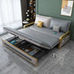 Square Arms   Sleeper Sofa    Pillow Back  Glam  Convertible Sofas
