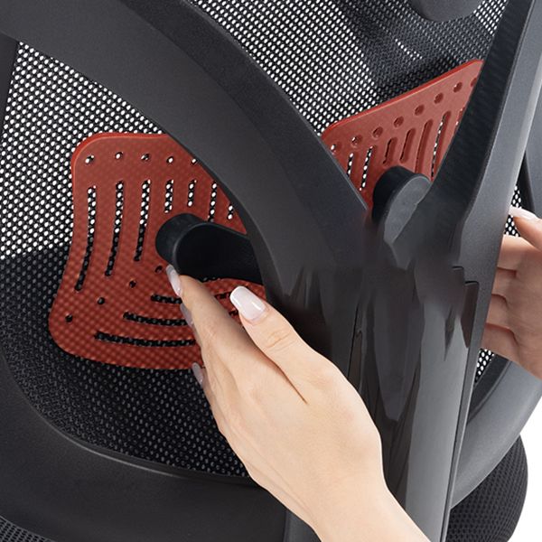 Modern Fixed Arms Desk -stoel Ergonomische taakstoel voor kantoor