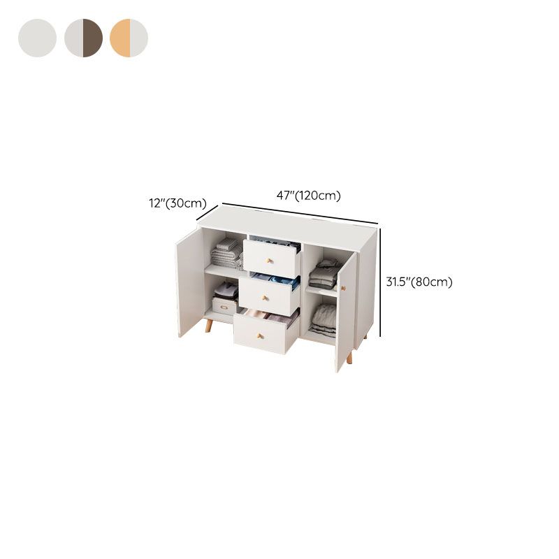 Cómoda contemporánea de 11,7 pulgadas de ancho, cómoda de almacenamiento de madera fabricada