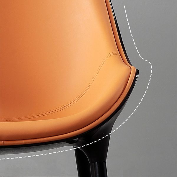 Modern Style Arm Chair Indoor Solid Back Metal Upholstered Dining Room Chair Clearhalo ' kitchen&dining_furn' 'Dining Chairs' 'Dining Tables & Seating' 'dining_chair' 'furn' 'furn_dining_chair' 'Furniture' 'furniture_dining_chair' 'Kitchen & Dining Furniture' 'kitchen' 1200x1200_5ab6b741-febd-43c1-a8ad-0fdbda7bf49a