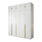 Modern Wooden Wardrobe White Colour Soft Close Drawer Wardrobe Closet for Home