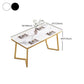 Modern Rectangle Dining Table Wood Tabletop with Double Pedestal Base Clearhalo 'Dining Tables & Seating' 'Dining Tables' 'dining_table' 'furn' 'furn_dining_table' 'Furniture' 'Kitchen & Dining Furniture' 1200x1200_5ab7fdc2-0599-40ad-978f-5fe8da637d46