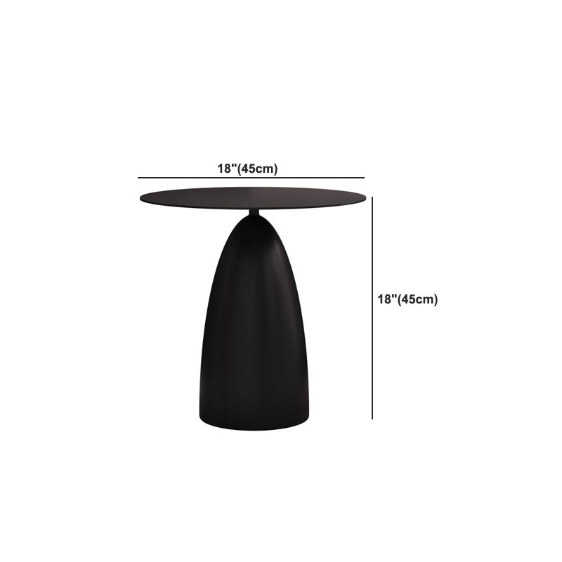 16.5"/17.7" Tall Mid-Century Round Top Side Table Metal Pedestal End Table Clearhalo 'Coffee & Accent Tables' 'End & Side Tables' 'end_side_tables' 'furn' 'furn_end_side_tables' 'Furniture' 'Living Room Furniture' 1200x1200_5ab8e7d7-0f2f-43e1-89cc-4efc592e6790