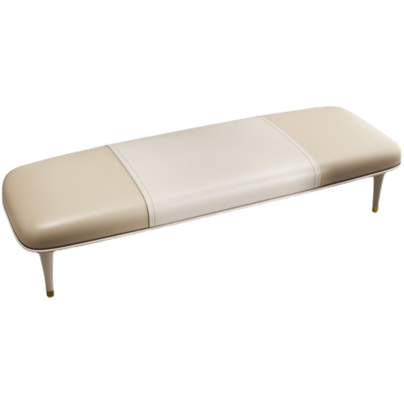 Modern Upholstered Bench, 17"H Bedroom Seating Bench with Solid Wood Legs Clearhalo 'Benches' 'Chairs & Seating' 'furn' 'furn_benches' 'Furniture' 'Living Room Furniture' 1200x1200_5ab92406-90e3-4cff-b84e-1d9518db9757