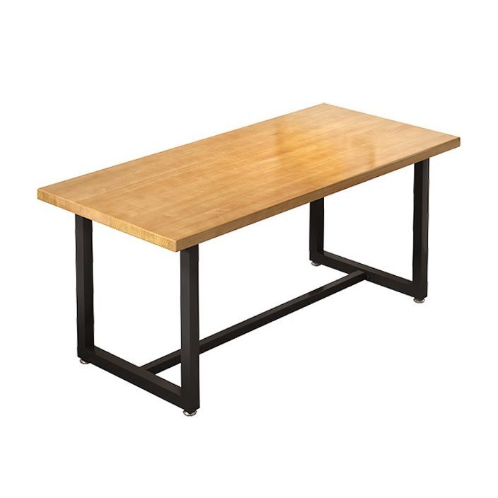 Dining Room Solid Wood Dining Table Rectangle Industrial Dinner Table Clearhalo 'Dining Tables & Seating' 'Dining Tables' 'dining_table' 'furn' 'furn_dining_table' 'Furniture' 'Kitchen & Dining Furniture' 1200x1200_5ab94cf3-6dff-49b2-87b3-68e2a2a1edd3