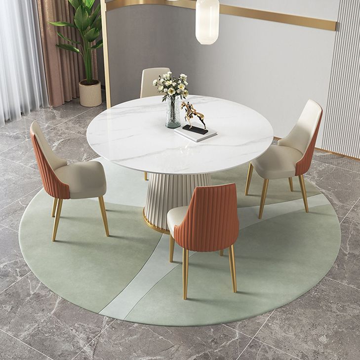 Traditional Luxury Round Dining Table Sintered Stone Table with White Pedestal Base Clearhalo ' dining_table' 'Dining Tables & Seating' 'Dining Tables' 'furn' 'furn_dining_table' 'Furniture' 'furniture_dining_table' 'Kitchen & Dining Furniture' 'kitchen&dining_furn' 'kitchen' 'kitchen_dining_table' 1200x1200_5ab9fe0f-868e-4967-a97a-21c082263073