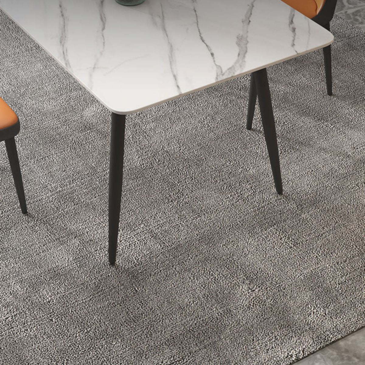 Metal Simplicity Rectangle Dining Table Stone Dinner Table with 4 Legs Clearhalo ' dining_table' 'Dining Tables & Seating' 'Dining Tables' 'Furniture' 'furniture_dining_table' 'Kitchen & Dining Furniture' 'kitchen&dining_furn' 'kitchen' 'kitchen_dining_table' 1200x1200_5abdc753-da31-4732-9b02-1b550ee9de05
