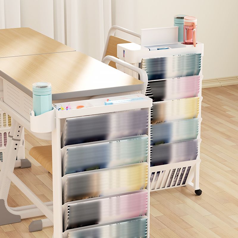 5-Shelf Plastic Ladder Bookcase Contemporary Closed Back Book Shelf Clearhalo 'Bookcases' 'furn' 'furn_bookcases' 'Furniture' 'furniture_bookcases' 'kitchen' 'kitchen_bookcases' 'Living Room Furniture' 'Office Furniture' 1200x1200_5abe17a5-4002-4562-9cd9-59bf7e13794d