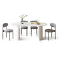 Contemporary White Standard Dining Table Kitchen Dining Table with Double Pedestal Bases Clearhalo ' dining_table' 'Dining Tables & Seating' 'Dining Tables' 'furn' 'furn_dining_table' 'Furniture' 'furniture_dining_table' 'Kitchen & Dining Furniture' 'kitchen&dining_furn' 'kitchen' 'kitchen_dining_table' 1200x1200_5abef6e3-22a6-4045-b9c6-21cc1d6222fd
