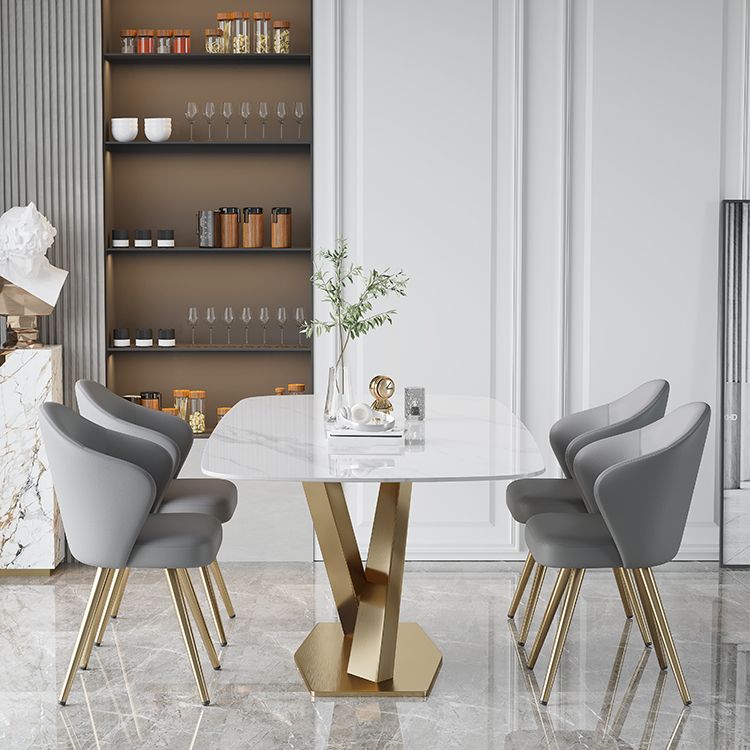 Metal Traditional Luxury Rectangle Table White Sintered Stone Table for Dining Room Clearhalo ' dining_table' 'Dining Tables & Seating' 'Dining Tables' 'furn' 'furn_dining_table' 'Furniture' 'furniture_dining_table' 'Kitchen & Dining Furniture' 'kitchen&dining_furn' 'kitchen' 'kitchen_dining_table' 1200x1200_5abf712b-97d3-4ae6-bac5-8bbebb694de5