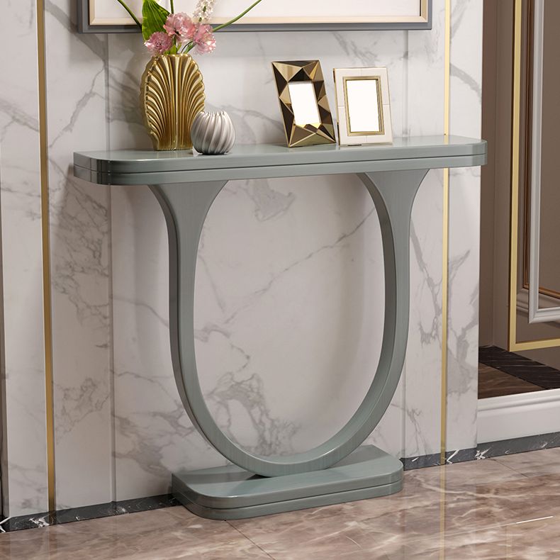 Solid Wood Console Table 33.46" Tall 1-shelf Accent Table for Hall