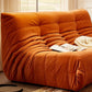 Modern Tufted Cushions Armless Living Room Wooden Standard Seating