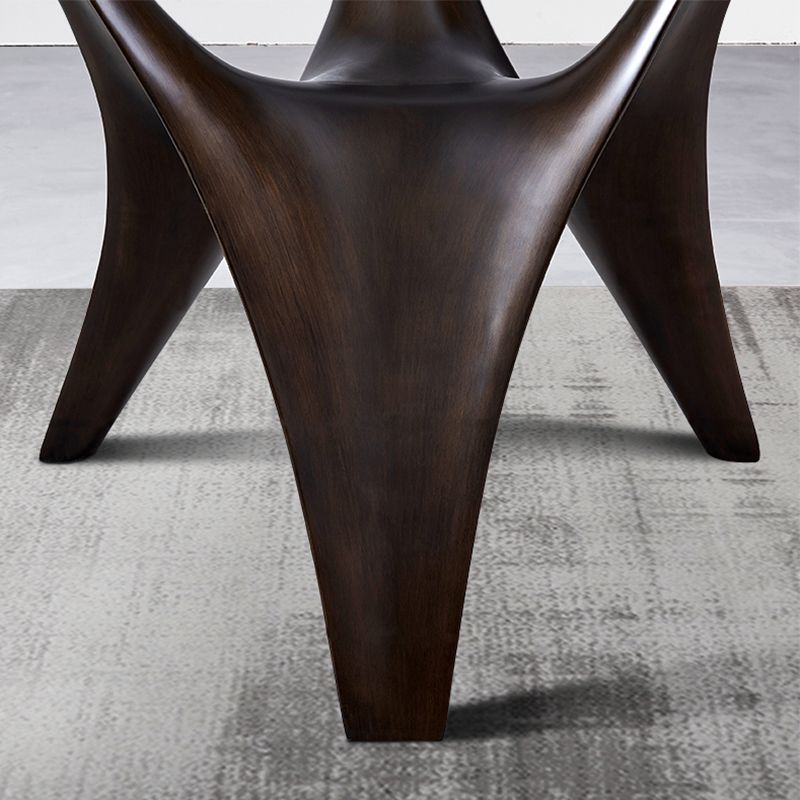 Table à manger contemporaine Table de la salle à manger ronde avec base de trépied