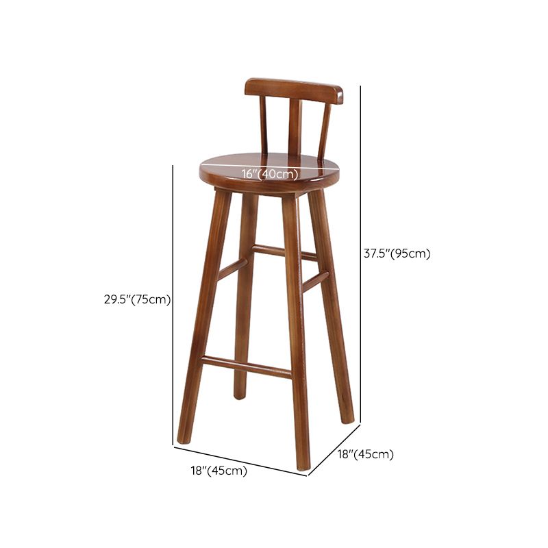 Armless Counter Height Stools Solid Wood Counter and Bar Stool Clearhalo 'Bar Furniture' 'Bar Stools' 'bar_stools' 'furn' 'furn_bar_stools' 'Furniture' 'Kitchen & Dining Furniture' 1200x1200_5ac38175-2f59-4c13-a44c-688b8efb6bdc