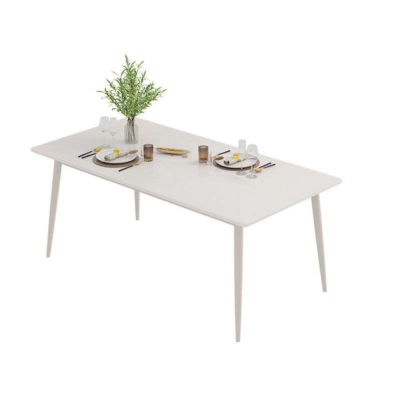 Rectangle Dining Table Contemporary 4 Legs Dining Site Table Clearhalo 'Dining Tables & Seating' 'Dining Tables' 'dining_table' 'furn' 'furn_dining_table' 'Furniture' 'Kitchen & Dining Furniture' 1200x1200_5ac406bd-a8f7-494c-bee8-84aef0dc2109